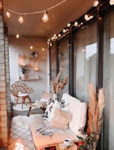 balkon wanddeko ohne bohren