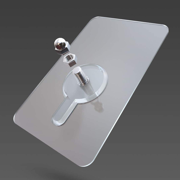 Befestigung ohne Bohren auf Putz mit klebenägel