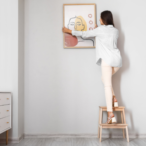 bilder befestigen ohne bohren auf tapete