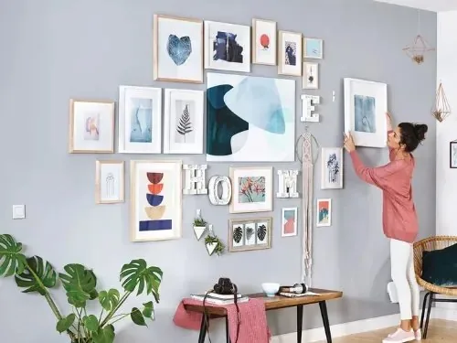Bunte Bilderwand gestalten