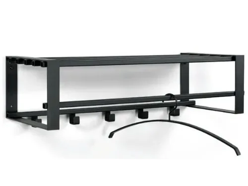Wandgarderobe aus Metall mit Haken