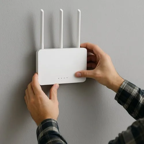 WLAN-Router an der Wand